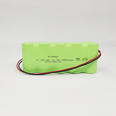 Batteria Ni-Mh ad alta temperatura 12V 2500mAh Temperatura di carica e scarica -20°C~+70°C