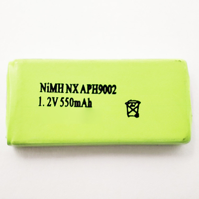 Batteria Ni-Mh ad alta temperatura 1.2V 550mAh Temperatura di carica e scarica -20°C~+70°C