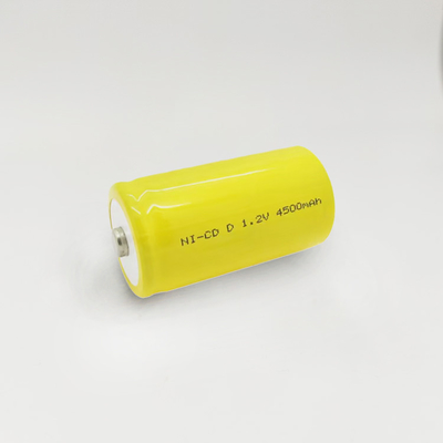 Batteria Ni-Cd ad alta temperatura 1.2V 4500mAh Temperatura di carica e scarica -20°C~+70°C
